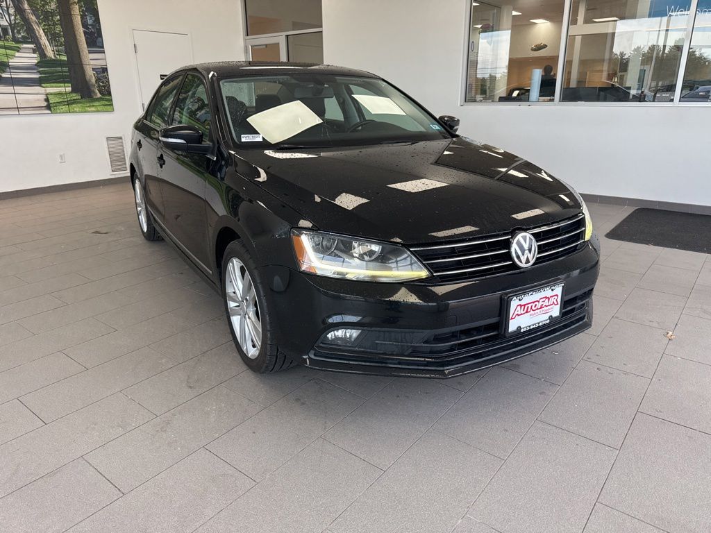 Black 2017 Volkswagen Jetta 1.8T SEL FWD Sedan Front-Wheel Drive 6-Speed Automatic