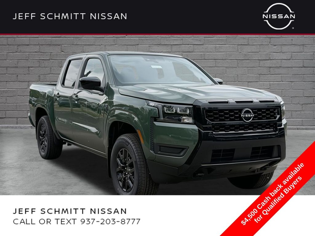 Tactical Green Metallic 2026 Nissan Frontier Pickup Truck Four-Wheel Drive 9-Speed Automatic Overdrive