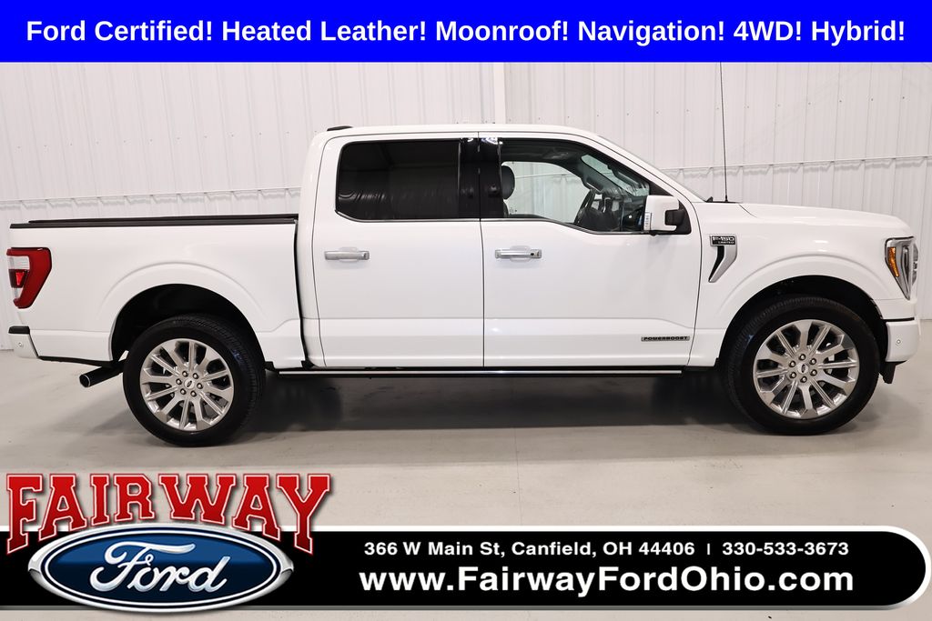 Star White Metallic Tri-Coat 2021 Ford F-150 Pickup Truck Four-Wheel Drive Automatic