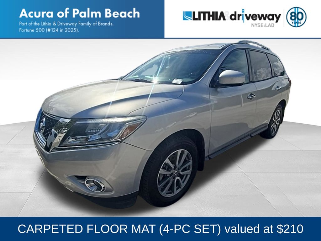 Brilliant Silver 2015 Nissan Pathfinder SUV / Crossover Front-Wheel Drive Continuously Variable Transmission