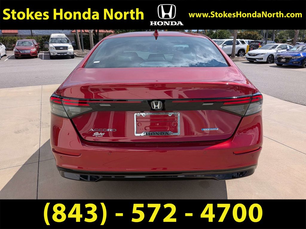 2025 Honda Accord Hybrid EX-L Red at Stokes Honda North