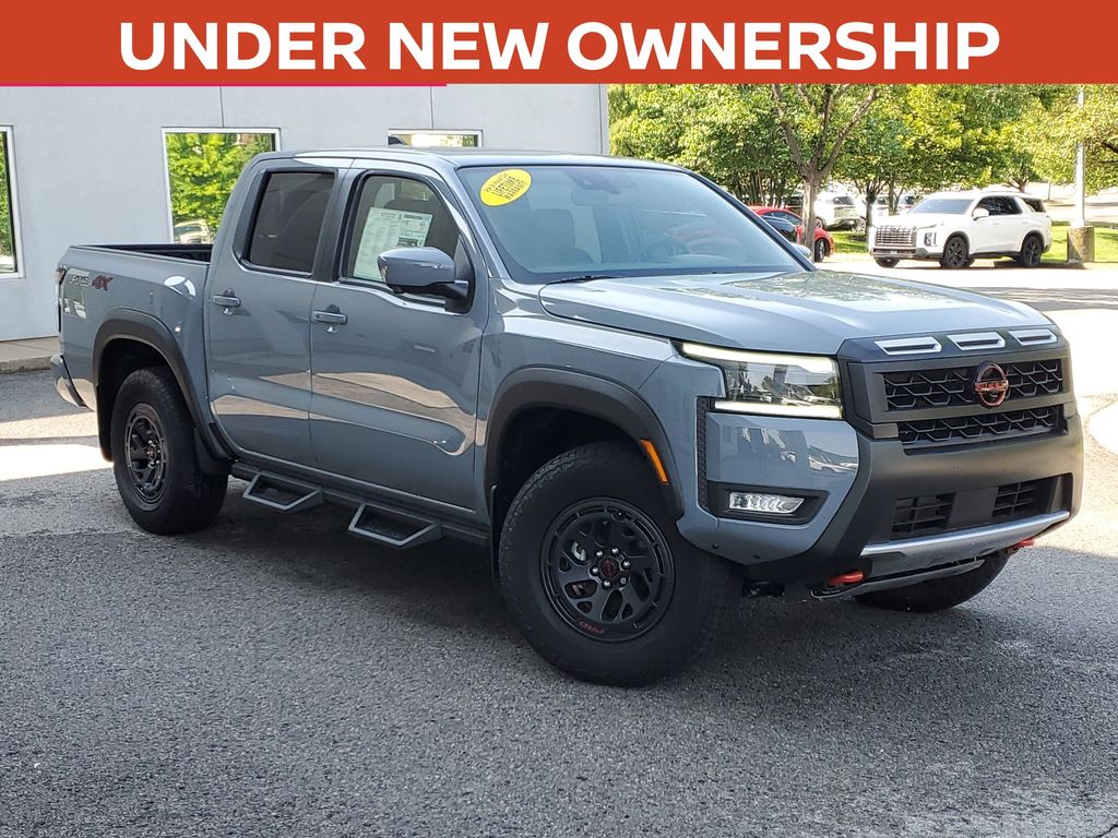 Boulder Gray 2026 Nissan Frontier Pickup Truck Four-Wheel Drive 9-Speed Automatic Overdrive