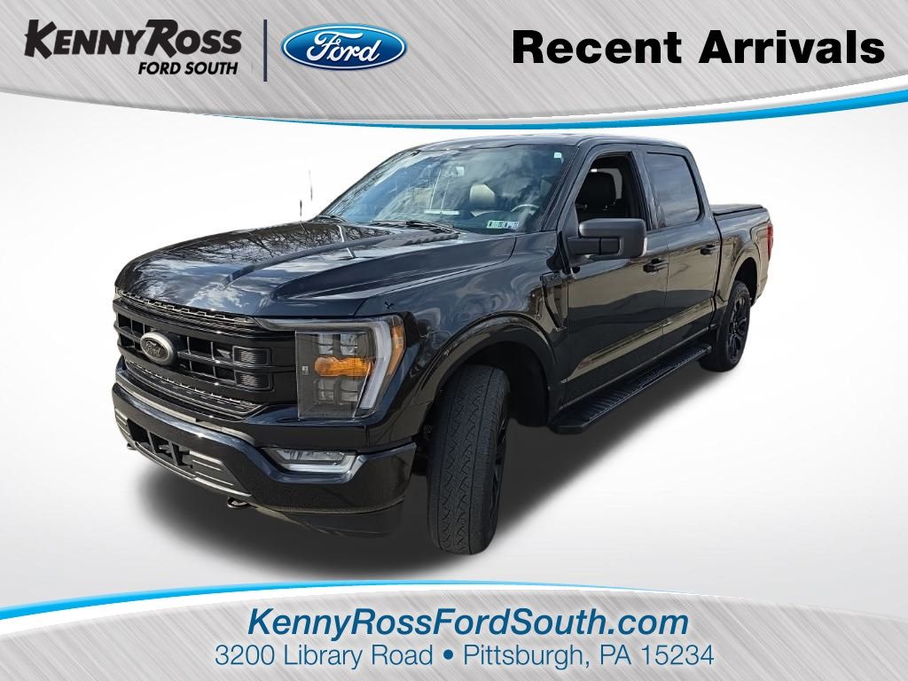 Agate Black Metallic 2023 Ford F-150 XLT SuperCrew 4WD Pickup Truck Four-Wheel Drive Automatic