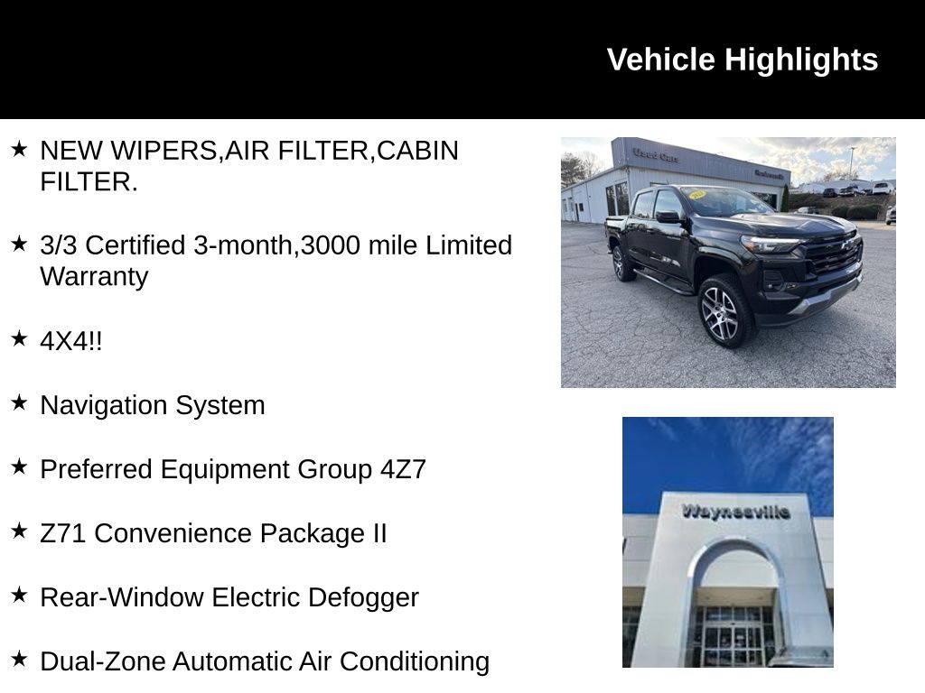 used 2023 Chevrolet Colorado car, priced at $35,900