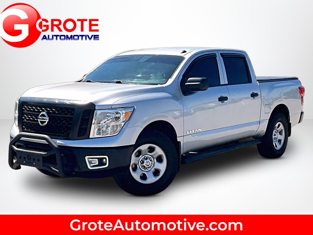 Brilliant Silver Metallic 2019 Nissan Titan Pickup Truck Four-Wheel Drive 7-Speed Automatic