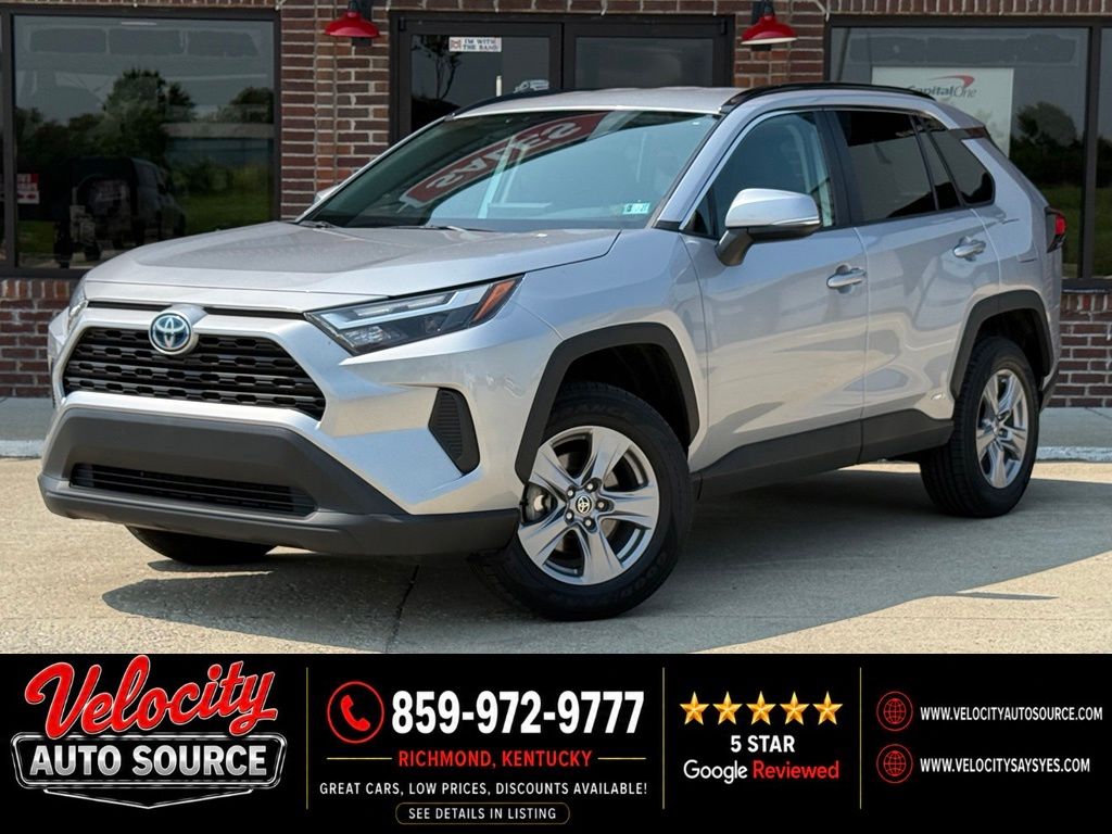Silver Sky Metallic 2023 Toyota RAV4 Hybrid SUV / Crossover All-Wheel Drive Continuously Variable Transmission