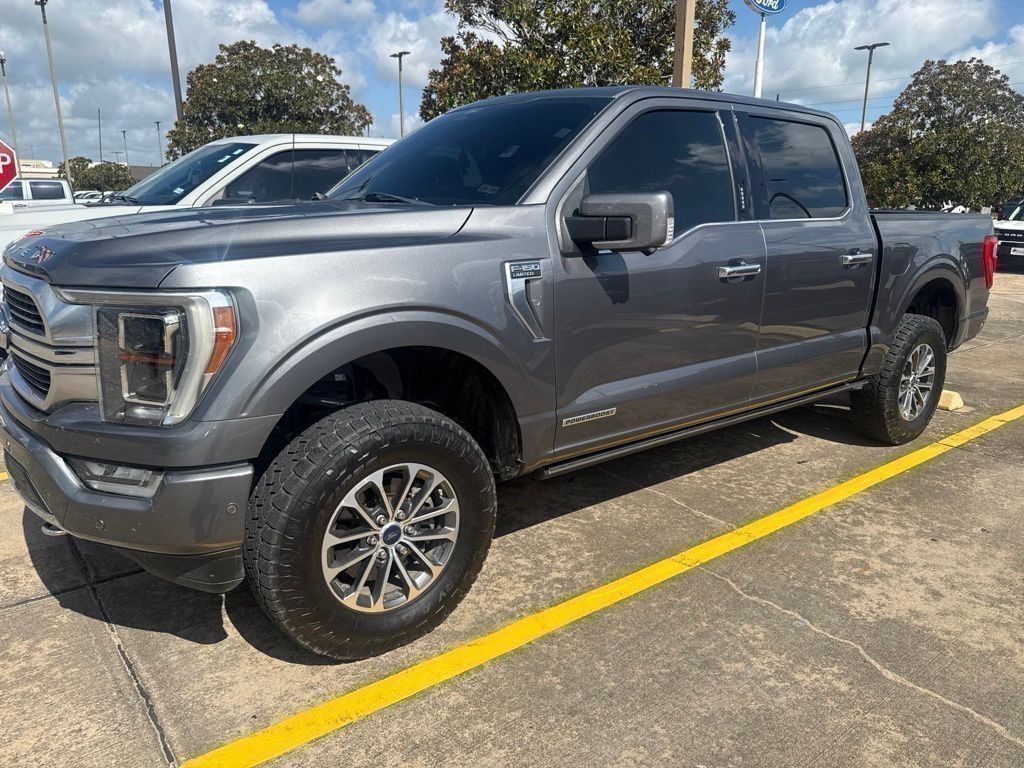 Gray Metallic 2022 Ford F-150 Pickup Truck Four-Wheel Drive Automatic
