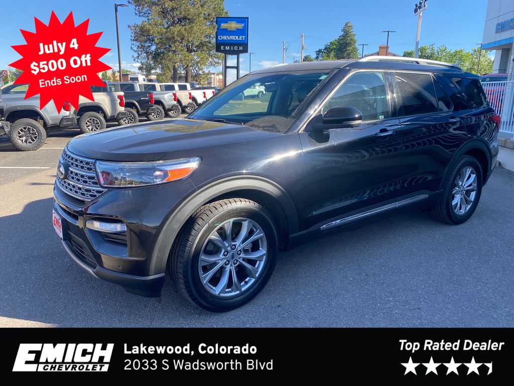 Agate Black Metallic 2021 Ford Explorer SUV / Crossover Rear-Wheel Drive Automatic