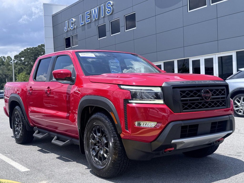 Red Alert 2024 Nissan Frontier Pickup Truck 4X2 9-Speed Automatic Overdrive