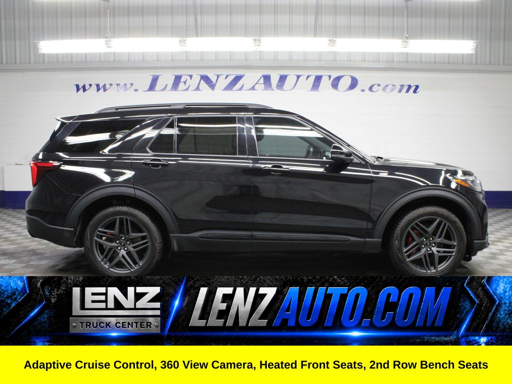 Agate Black Metallic 2025 Ford Explorer SUV / Crossover All-Wheel Drive Automatic