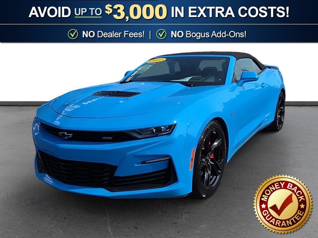 Rapid Blue 2022 Chevrolet Camaro Convertible Rear-Wheel Drive Automatic
