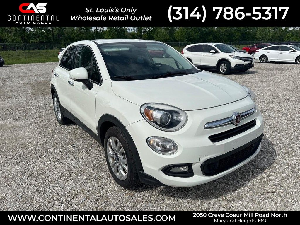 Bianco Gelato (White Clear Coat) 2016 FIAT 500X SUV / Crossover Front-Wheel Drive 9-Speed Automatic