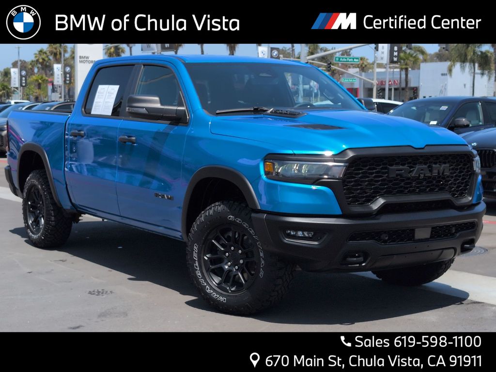 Hydro Blue Pearlcoat 2025 RAM 1500 Pickup Truck Four-Wheel Drive 8-Speed Automatic