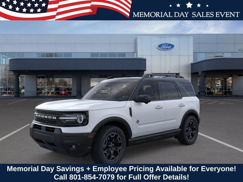 Oxford White 2025 Ford Bronco Sport Outer Banks AWD SUV / Crossover All-Wheel Drive 8-Speed Automatic