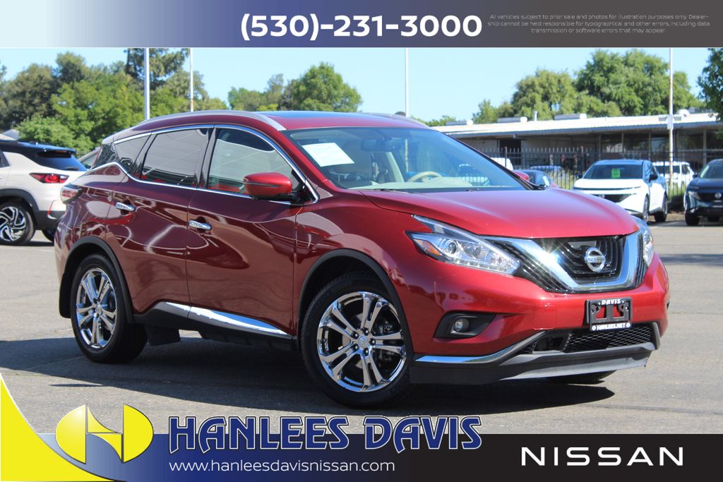Cayenne Red Metallic 2017 Nissan Murano Platinum AWD SUV / Crossover All-Wheel Drive Continuously Variable Transmission