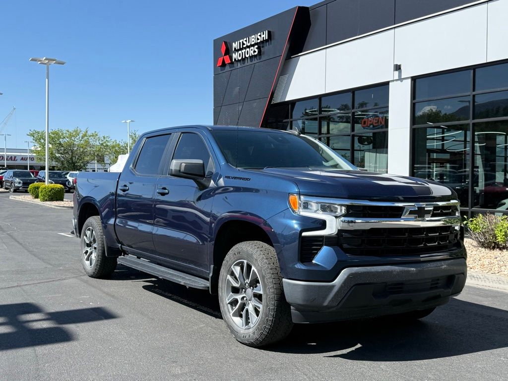Northsky Blue Metallic 2023 Chevrolet Silverado 1500 LT Crew Cab RWD Pickup Truck 4X2 Automatic