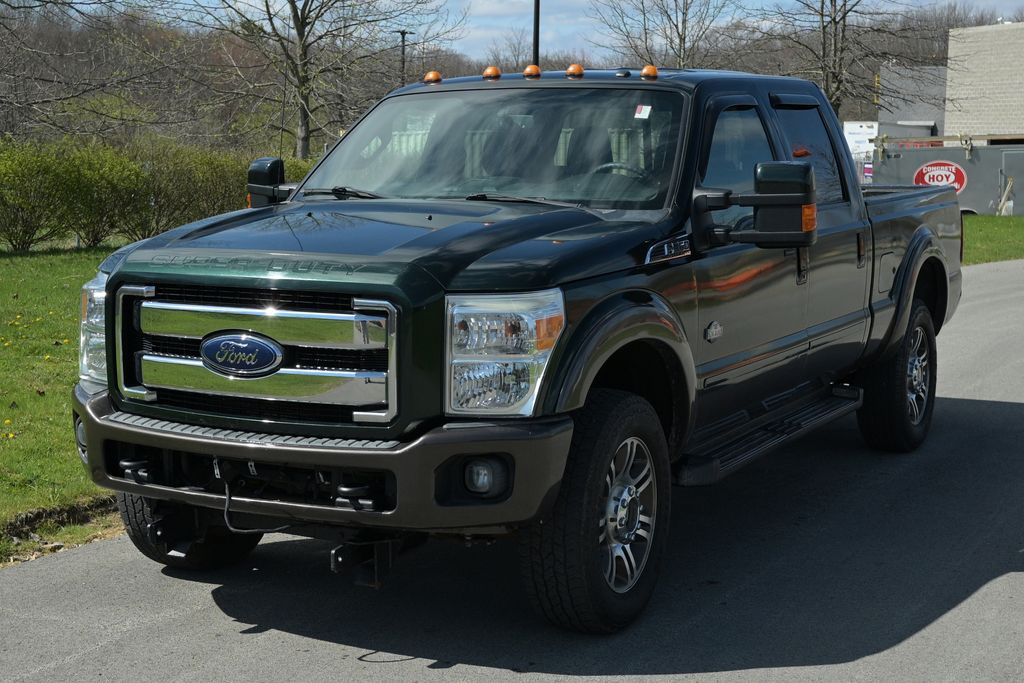 Green 2016 Ford F-350 Super Duty Pickup Truck Four-Wheel Drive 6-Speed Automatic