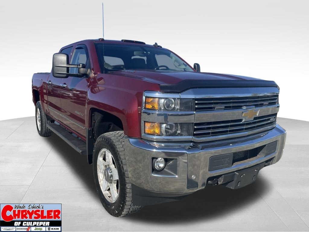Red (Deep Ruby Metallic) 2015 Chevrolet Silverado 2500HD LTZ Crew Cab 4WD Pickup Truck Four-Wheel Drive 6-Speed Automatic
