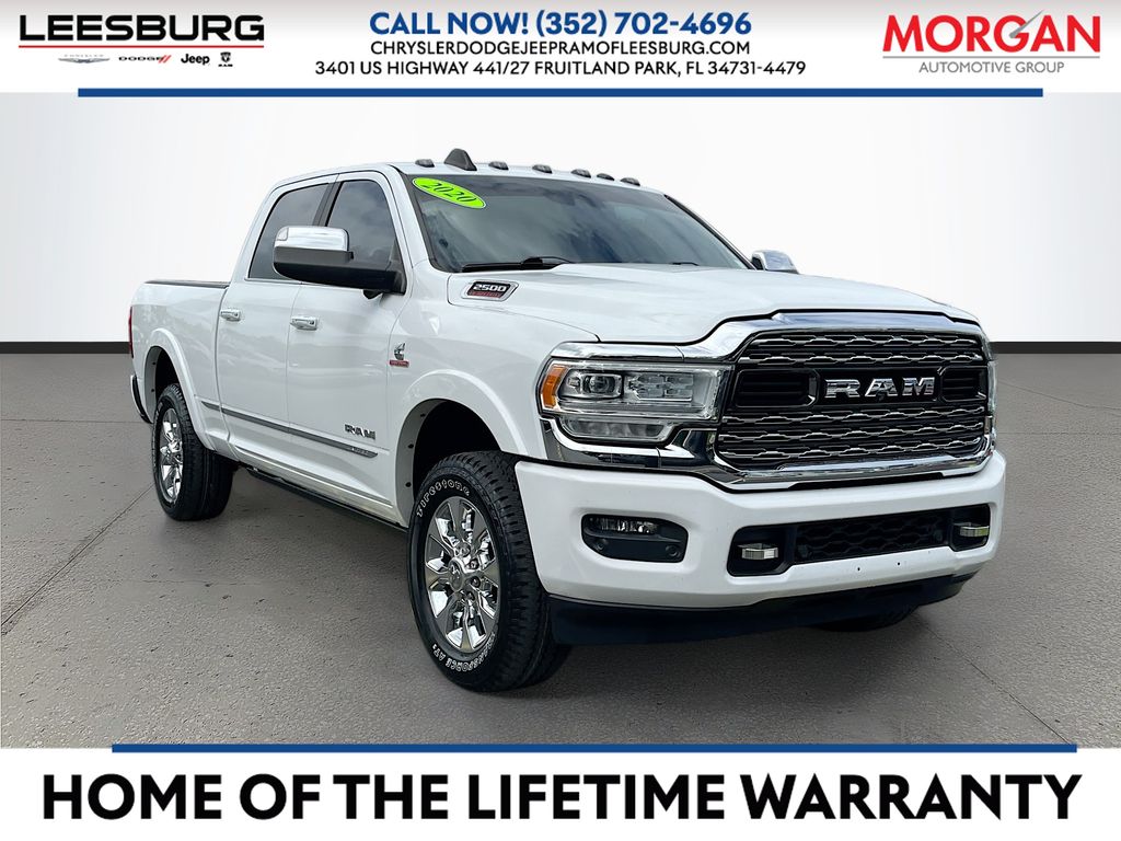 Bright White Clearcoat 2020 RAM 2500 Limited Crew Cab 4WD Pickup Truck Four-Wheel Drive 6-Speed Automatic
