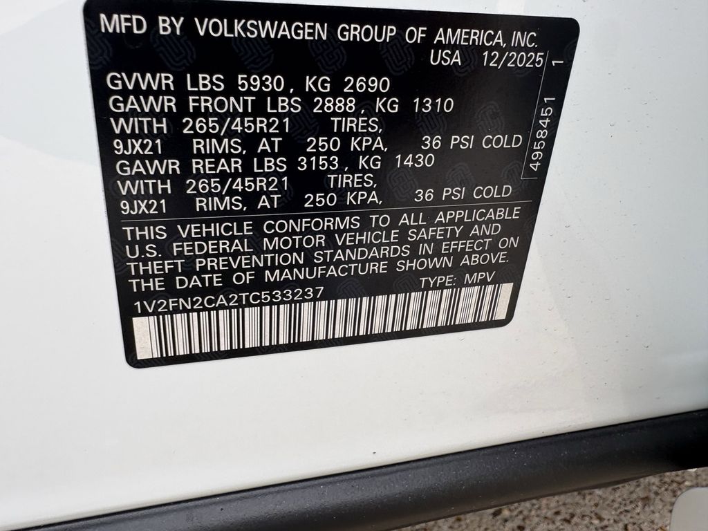 New 2026 White Volkswagen 2.0T SEL Premium R-Line image 31