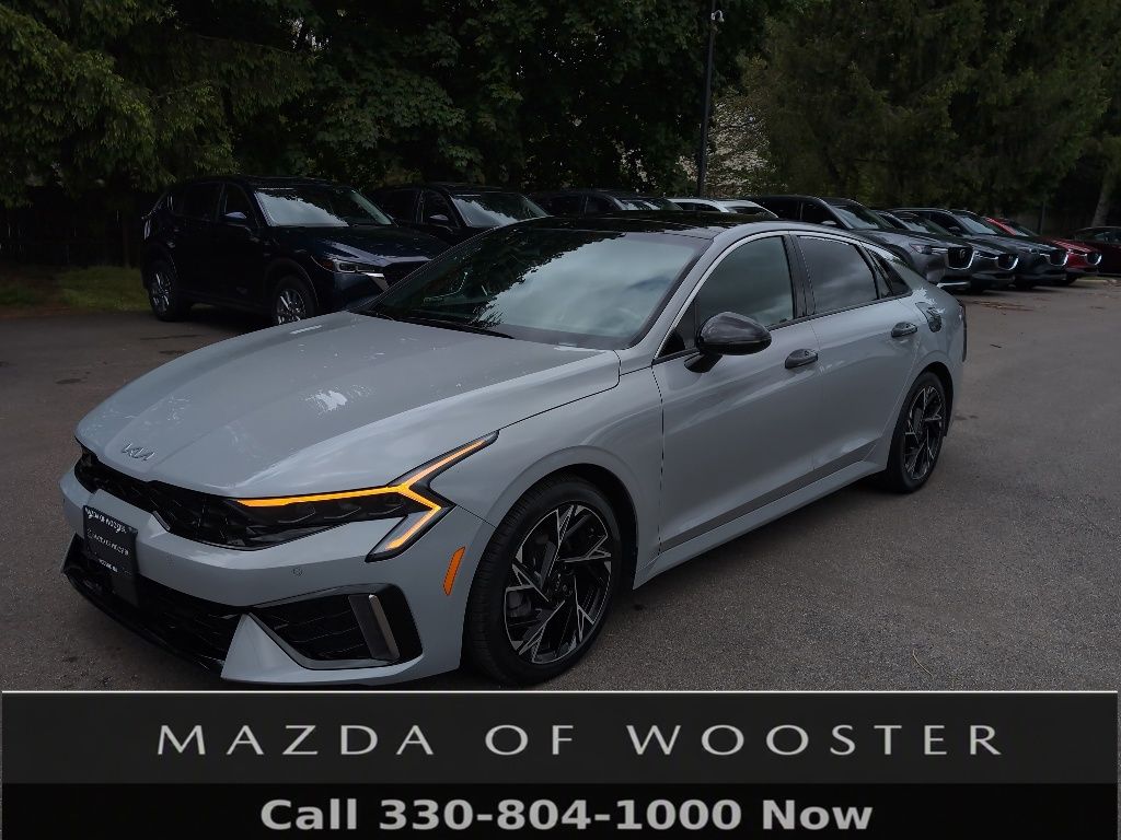 Wolf Gray 2025 Kia K5 Sedan Front-Wheel Drive 8-Speed Automatic