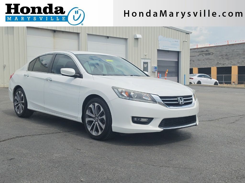 White Orchid Pearl 2015 Honda Accord Sedan Front-Wheel Drive Continuously Variable Transmission