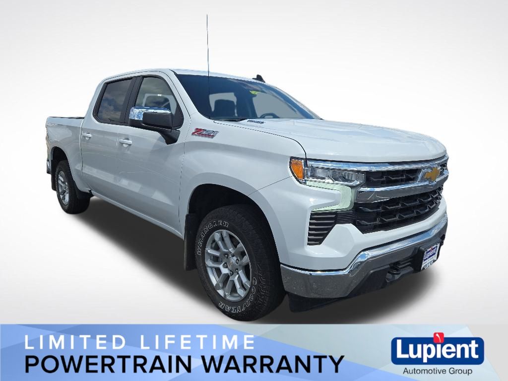 Summit White 2024 Chevrolet Silverado 1500 LT Crew Cab 4WD Pickup Truck Four-Wheel Drive Automatic
