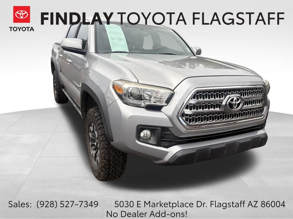 Silver Sky Metallic 2016 Toyota Tacoma Pickup Truck Four-Wheel Drive 6-Speed Automatic