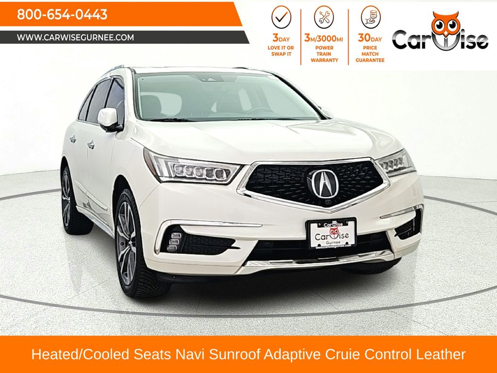 White Diamond Pearl 2019 Acura MDX SUV / Crossover All-Wheel Drive 9-Speed Automatic