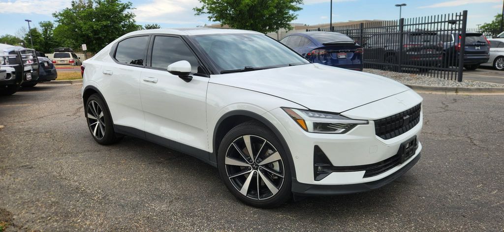 White (Snow) 2022 Polestar 2 Sedan All-Wheel Drive 1-Speed Automatic