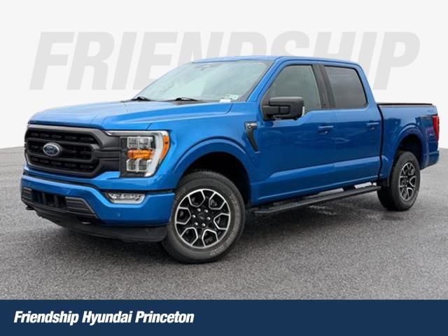 Blue Metallic 2021 Ford F-150 Pickup Truck Four-Wheel Drive Automatic