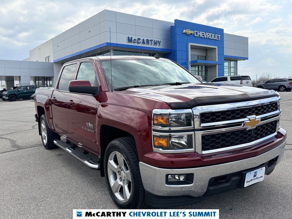 Red (Deep Ruby Metallic) 2014 Chevrolet Silverado 1500 LT Crew Cab 4WD Pickup Truck Four-Wheel Drive 6-Speed Automatic Overdrive