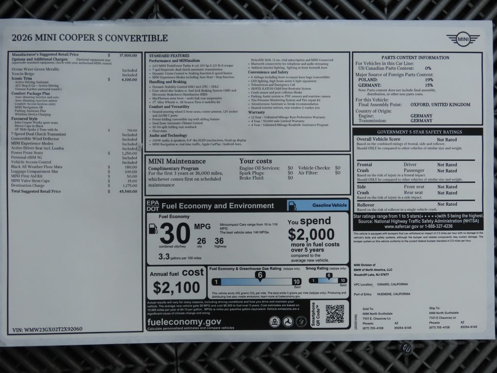 Thumbnail: 2026 MINI Cooper - 17