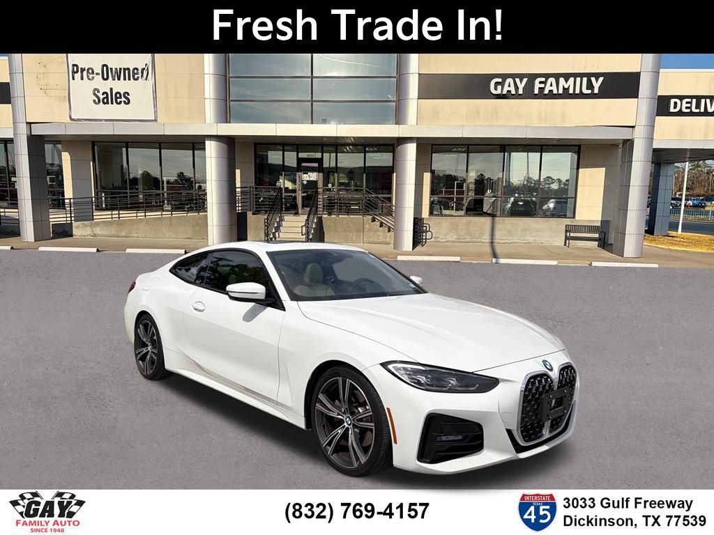 Alpine White 2021 BMW 4 Series 430i Coupe RWD Coupe Rear-Wheel Drive 8-Speed Automatic