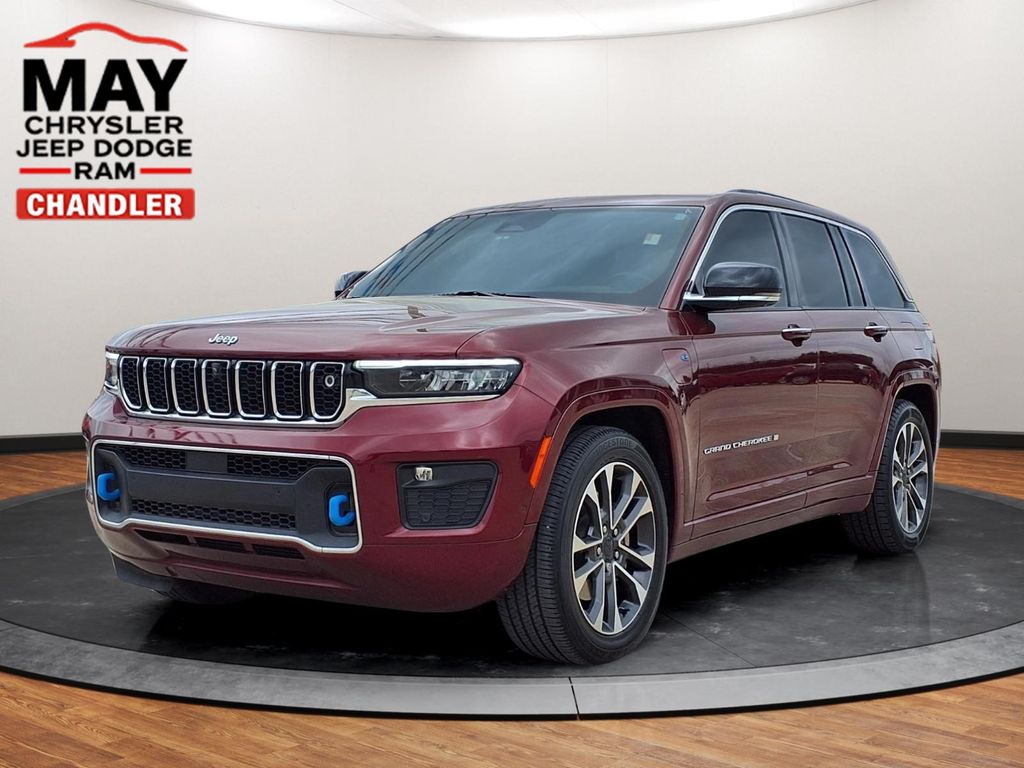 Velvet Red Pearlcoat 2022 Jeep Grand Cherokee 4xe Overland 4WD SUV / Crossover Four-Wheel Drive 8-Speed Automatic