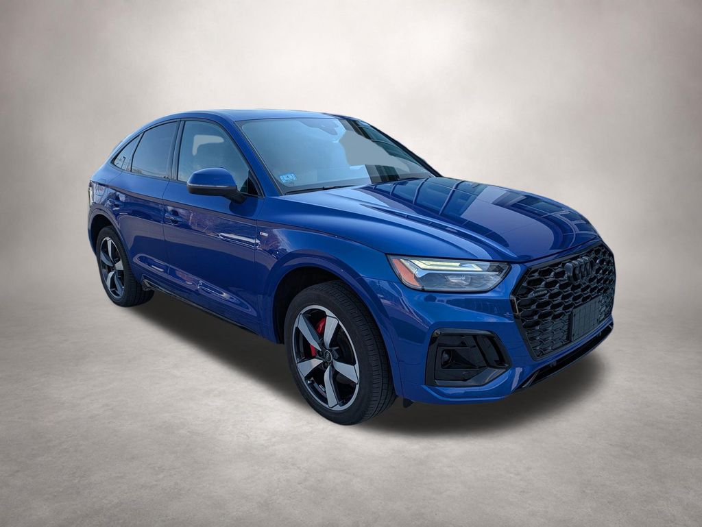 Ultra Blue Metallic 2024 Audi Q5 Sportback quattro Premium Plus S Line 45 TFSI AWD Sedan All-Wheel Drive 7-Speed Automatic