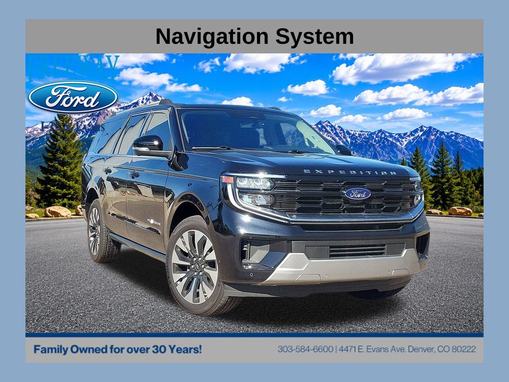 Agate Black Metallic 2025 Ford Expedition SUV / Crossover Four-Wheel Drive Automatic