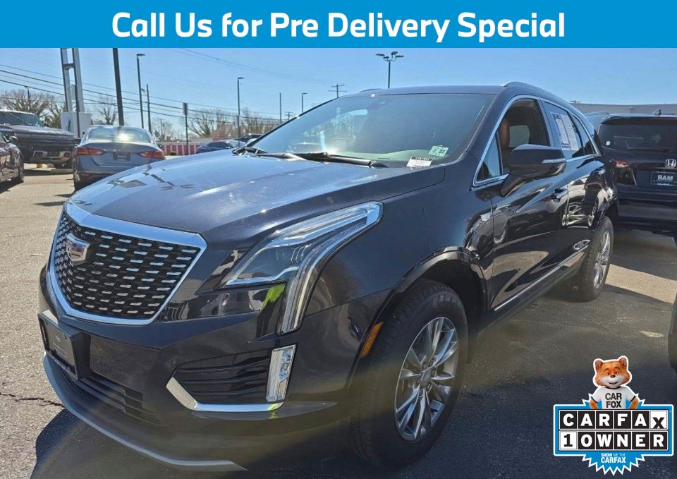 Dark Moon Blue Metallic 2022 Cadillac XT5 Premium Luxury AWD SUV / Crossover Four-Wheel Drive 9-Speed Automatic