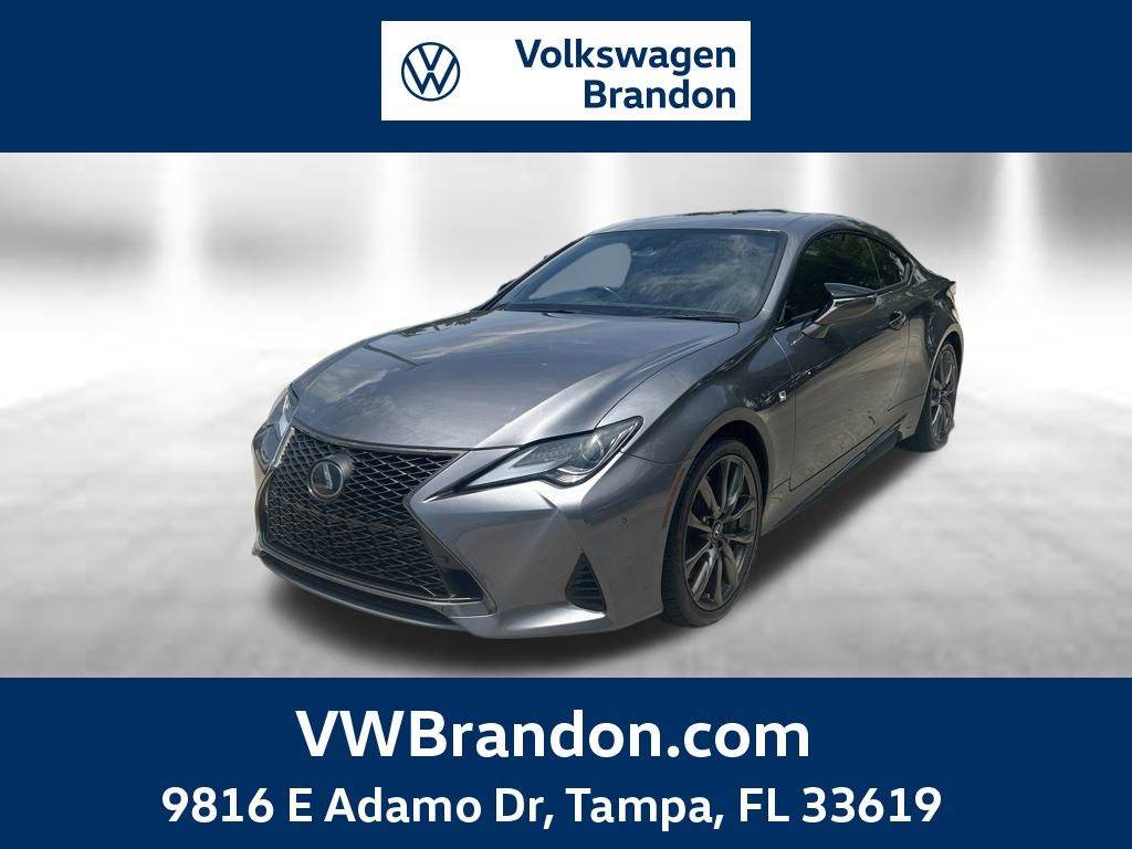 Nebula Gray Pearl 2019 Lexus RC 300 F Sport RWD Coupe Rear-Wheel Drive 8-Speed Automatic