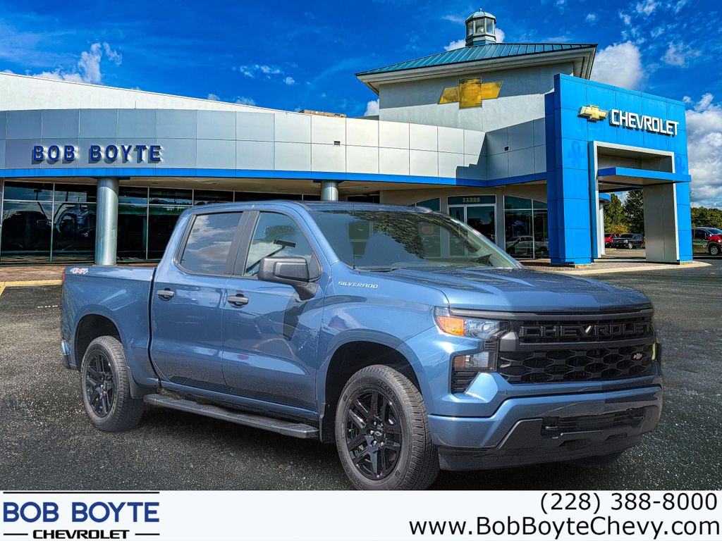 Lakeshore Blue 2024 Chevrolet Silverado 1500 Pickup Truck Four-Wheel Drive 8-Speed Automatic