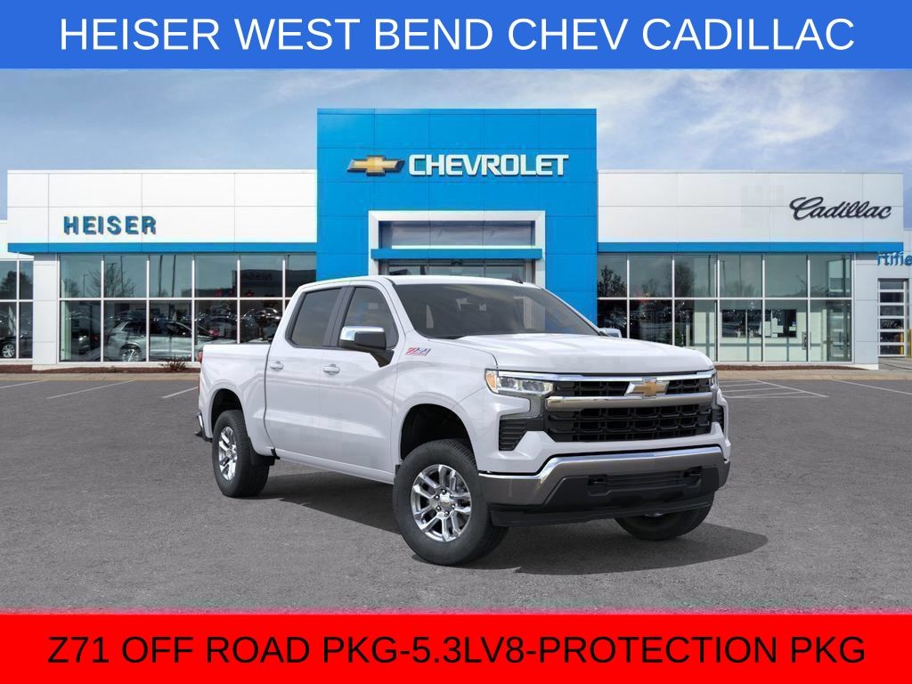 Summit White 2026 Chevrolet Silverado 1500 Pickup Truck Four-Wheel Drive Automatic