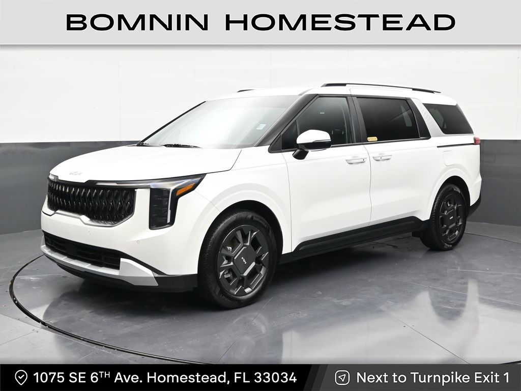 Snow White Pearl 2026 Kia Carnival Hybrid Minivan Front-Wheel Drive 6-Speed Automatic