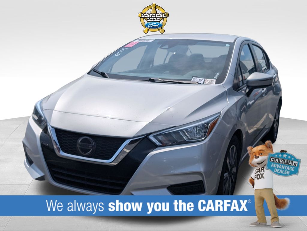 Brilliant Silver Metallic 2020 Nissan Versa SV FWD Sedan Front-Wheel Drive Continuously Variable Transmission