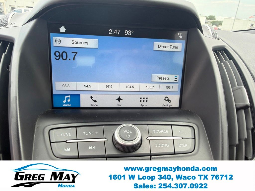 2018 Ford Escape SEL White at Greg May Honda
