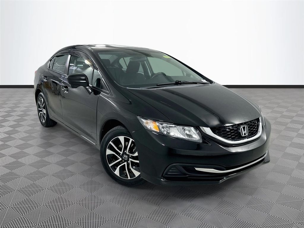 Crystal Black Pearl 2014 Honda Civic Sedan Front-Wheel Drive Continuously Variable Transmission