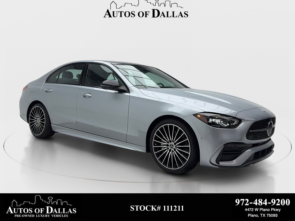 Silver 2023 Mercedes-Benz C-Class Sedan Rear-Wheel Drive 9-Speed Automatic