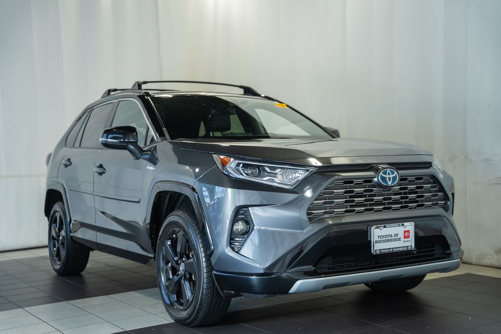 Magnetic Gray Metallic w/Black Roof 2019 Toyota RAV4 Hybrid SUV / Crossover All-Wheel Drive Continuously Variable Transmission