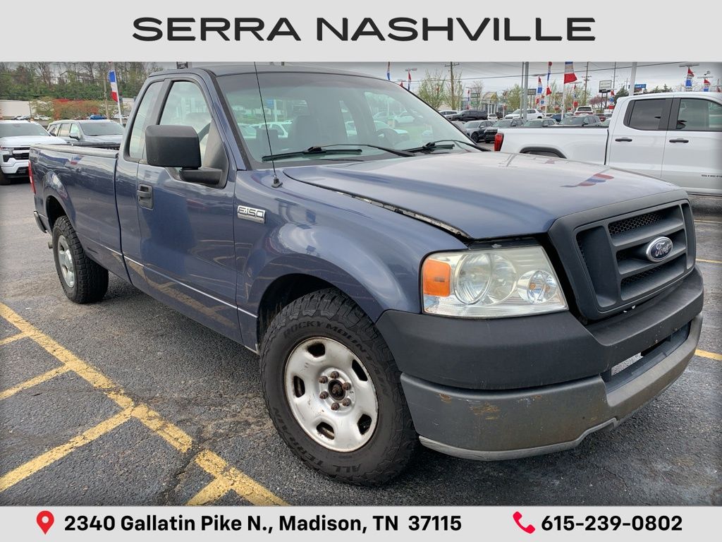 Blue 2005 Ford F-150 XL Pickup Truck Rear-Wheel Drive