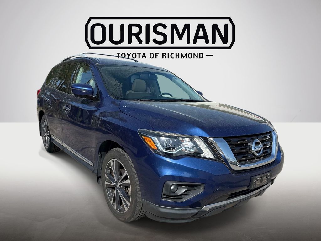 Caspian Blue 2017 Nissan Pathfinder Platinum 4WD SUV / Crossover Four-Wheel Drive Continuously Variable Transmission