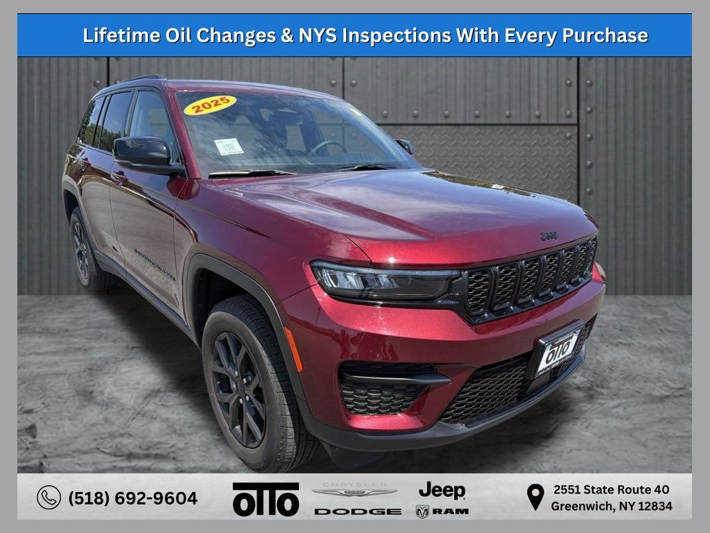 Velvet Red Pearlcoat 2025 Jeep Grand Cherokee SUV / Crossover Four-Wheel Drive 8-Speed Automatic